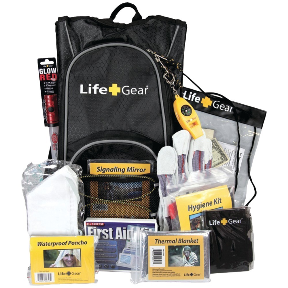 Life+gear Day Pack Emergency Survival Backpack Kit LG492