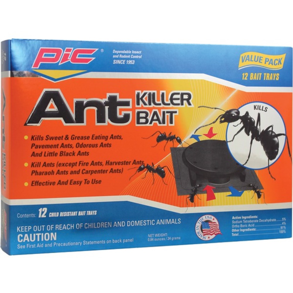 PIC PLASBON Plastic Ant-Killing Systems, 12 pk